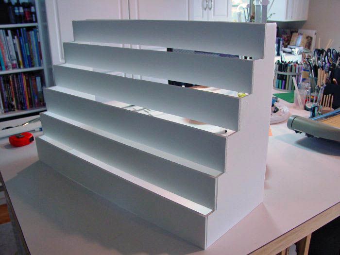 Artfully Musing Tutorial How to Make Foam Core Shelves to Store and